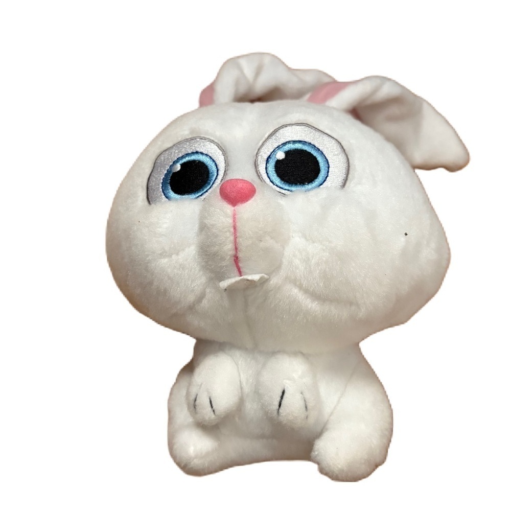 The Secret Life of Pets Snowball Bunny Rabbit Plush Bendable Ears White Stuffed